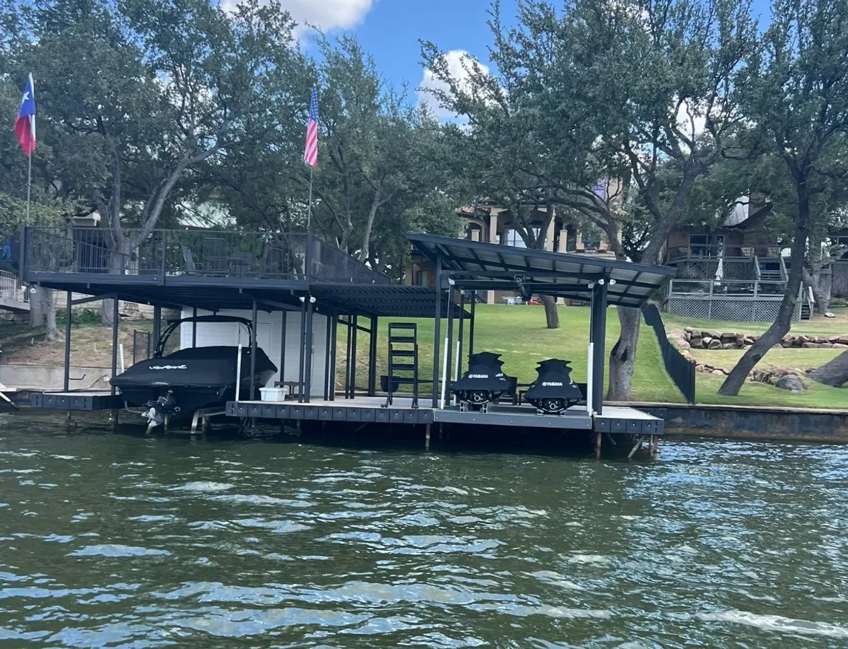 Josh West and the Texas Dock & Design crew